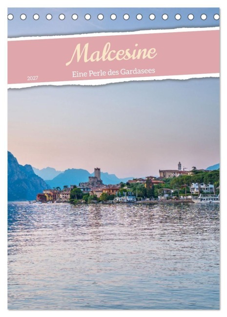 Malcesine - Eine Perle des Gardasees (Tischkalender 2027 DIN A5 hoch), CALVENDO Monatskalender - Thomas Bugdoll