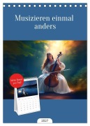 Cover-Bild zum Titel 'Tischplaner 2027 - Musizieren einmal anders (A5 Tischkalender zum Aufstellen) CALVENDO' von 'Christiane Calmbacher'