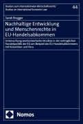 Cover-Bild zum Titel 'Nachhaltige Entwicklung und Menschenrechte in EU-Handelsabkommen' von 'Sarah Brugger'