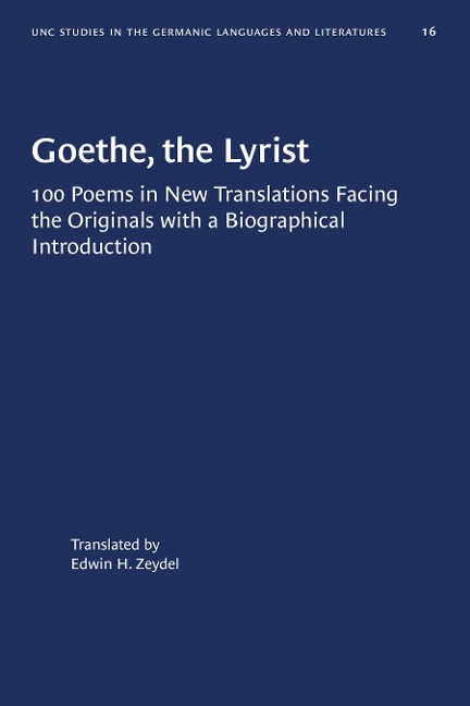 Goethe, the Lyrist - 