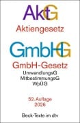 Cover-Bild zum Titel 'Aktiengesetz, GmbH-Gesetz. AktG GmbHG' von ''