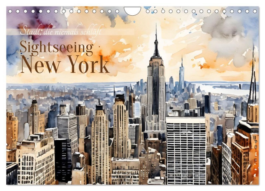 Sightseeing New York (Wandkalender 2026 DIN A4 quer), CALVENDO Monatskalender - Claudia Kleemann