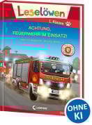 Cover-Bild zum Titel 'Leselöwen 1. Klasse - Achtung, Feuerwehr im Einsatz! (Großbuchstabenausgabe)' von 'Annette Neubauer'