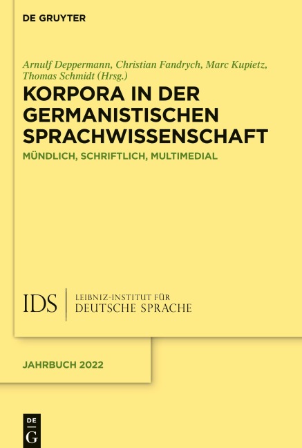 Korpora in der germanistischen Sprachwissenschaft - 
