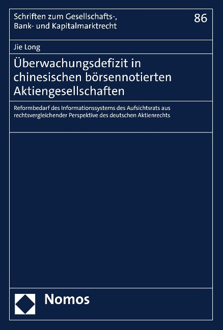 Überwachungsdefizit in chinesischen börsennotierten Aktiengesellschaften - Jie Long