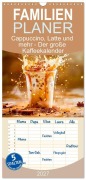 Cover-Bild zum Titel 'Familienplaner 2027 - Cappuccino, Latte und mehr - Der große Kaffeekalender mit 5 Spalten (Wandkalender, 21 x 45 cm) CALVENDO' von 'Anja Frost'
