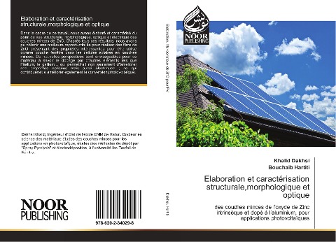 Elaboration et caractérisation structurale,morphologique et optique - Khalid Dakhsi, Bouchaib Hartiti