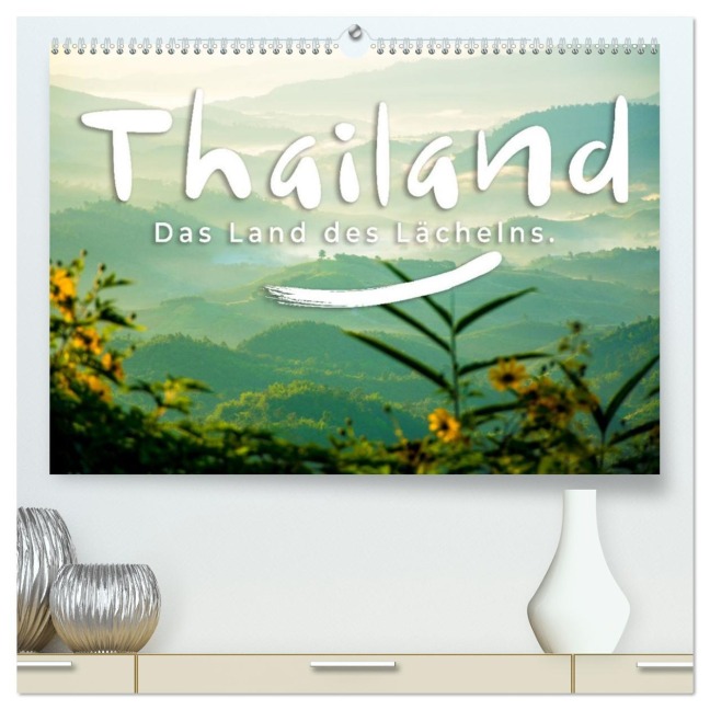 Thailand - Das Land des Lächelns. (hochwertiger Premium Wandkalender 2026 DIN A2 quer), Kunstdruck in Hochglanz - Happy Monkey