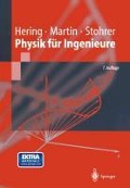 Cover-Bild zum Titel 'Physik für Ingenieure' von 'Ekbert Hering, Rolf Martin, Martin Stohrer'