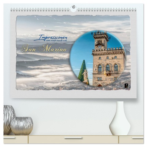 Impressionen - von und rund um San Marino (hochwertiger Premium Wandkalender 2024 DIN A2 quer), Kunstdruck in Hochglanz - Photograph Hc Bittermann