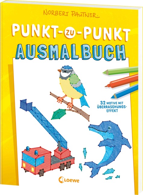 Punkt-zu-Punkt-Ausmalbuch (gelb) - 
