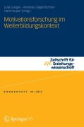 Cover-Bild zum Titel 'Motivationsforschung im Weiterbildungskontext' von ''