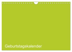 Cover-Bild zum Titel 'Bastel-Geburtstagskalender grün / Geburtstagskalender (Wandkalender 2026 DIN A4 quer), CALVENDO Monatskalender' von 'Kreativ Ist Gut'