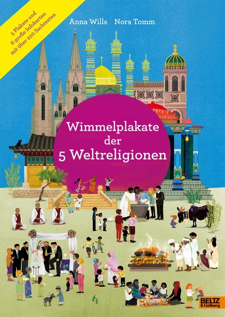 Wimmelplakate der 5 Weltreligionen - Anna Wills