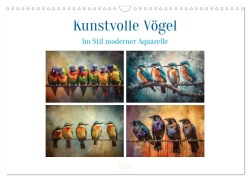 Kunstvolle Vögel (Wandkalender 2026 DIN A3 quer), CALVENDO Monatskalender - Steffen Gierok-Latniak