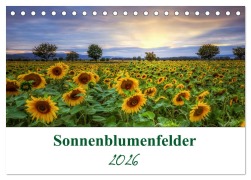 Cover-Bild zum Titel 'Sonnenblumenfelder (Tischkalender 2026 DIN A5 quer), CALVENDO Monatskalender' von 'Gierok, Steffen Magic Artist Design'