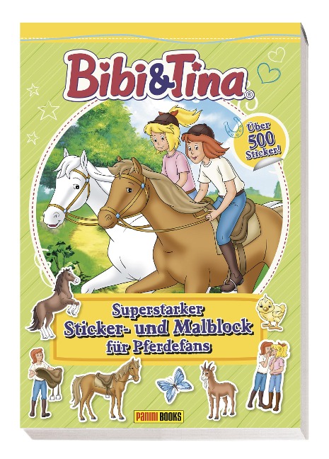 Bibi & Tina: Superstarker Sticker- und Malblock für Pferdefans - Panini