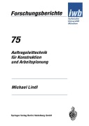Cover-Bild zum Titel 'Auftragsleittechnik für Konstruktion und Arbeitsplanung' von 'Michael Lindl'