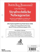 Cover-Bild zum Titel 'Strafrechtliche Nebengesetze 260. Ergänzungslieferung' von ''