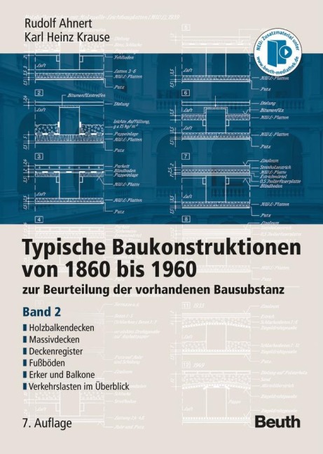 Typische Baukonstruktionen von 1860 bis 1960. Band 2 - Rudolf Ahnert, Karl Heinz Krause