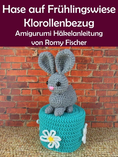 Hase auf Frühlingswiese Klorollenbezug - Romy Fischer