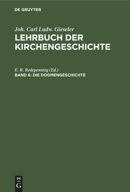 Die Dogmengeschichte - 
