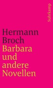 Cover-Bild zum Titel 'Barbara und andere Novellen' von 'Hermann Broch'