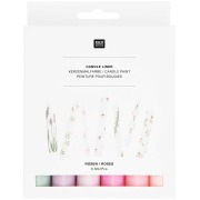 Cover-Bild zum Titel 'Candle liner Set Roses, 6-tlg Hellrosa, Pink, Magenta, Flieder, Lila, Salbei' von ''