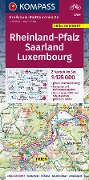 Cover-Bild zum Titel 'KOMPASS Großraum-Radtourenkarte 3709 Rheinland-Pfalz, Saarland, Luxembourg, 1:125.000' von ''