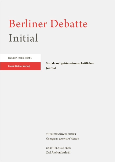Berliner Debatte Initial 37 (2026) 1 - 