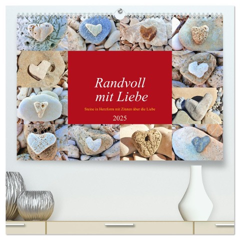Randvoll mit Liebe (hochwertiger Premium Wandkalender 2025 DIN A2 quer), Kunstdruck in Hochglanz - Michaela Schimmack