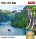 Norwegen Sehnsuchtskalender 2025 - Wochenkalender mit 53 Postkarten - 