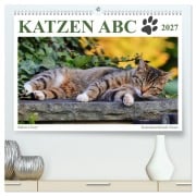 Cover-Bild zum Titel 'Katzen ABC (hochwertiger Premium Wandkalender 2027 DIN A2 quer), Kunstdruck in Hochglanz' von 'Sabine Löwer'