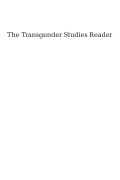 Cover-Bild zum Titel 'The Transgender Studies Reader' von ''