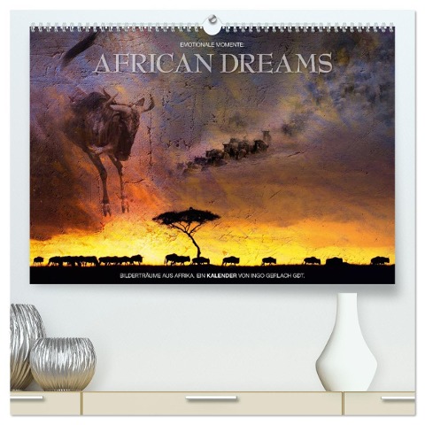 Emotionale Momente: African Dreams (hochwertiger Premium Wandkalender 2025 DIN A2 quer), Kunstdruck in Hochglanz - Ingo Gerlach GDT