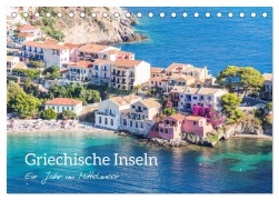 Cover-Bild zum Titel 'Griechische Inseln - Ein Jahr im Mittelmeer (Tischkalender 2026 DIN A5 quer), CALVENDO Monatskalender' von 'Matteo Colombo'