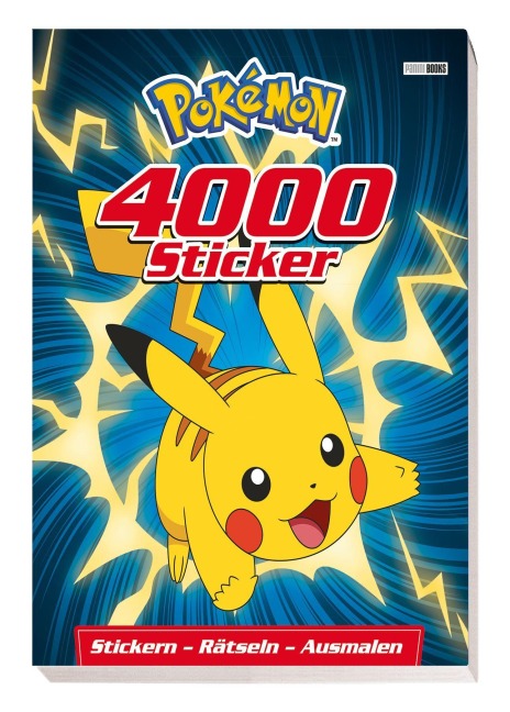 Pokémon: 4000 Sticker: Stickern - Rätseln - Ausmalen - 