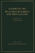 Düngemittel und Düngung - E. Bierei, W. Jacob, A. Kilbinger, P. Koenig, P. Krische