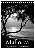 Mallorca Impressionen in schwarz-weiß (Tischkalender 2024 DIN A5 hoch), CALVENDO Monatskalender - Brigitte Stehle