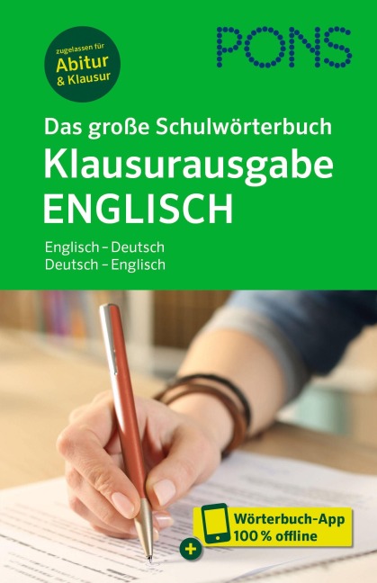 PONS Das große Schulwörterbuch Klausurausgabe Englisch - 