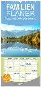 Cover-Bild zum Titel 'Familienplaner 2026 - Faszination Neuseeland mit 5 Spalten (Wandkalender, 21 x 45 cm) CALVENDO' von 'Dietmar Janietz'