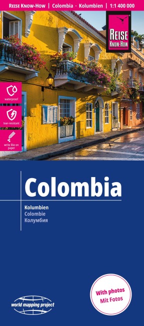 Reise Know-How Landkarte Kolumbien / Colombia (1:1.400.000) - 