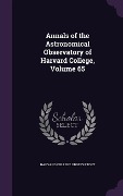 Cover-Bild zum Titel 'Annals of the Astronomical Observatory of Harvard College, Volume 65' von ''