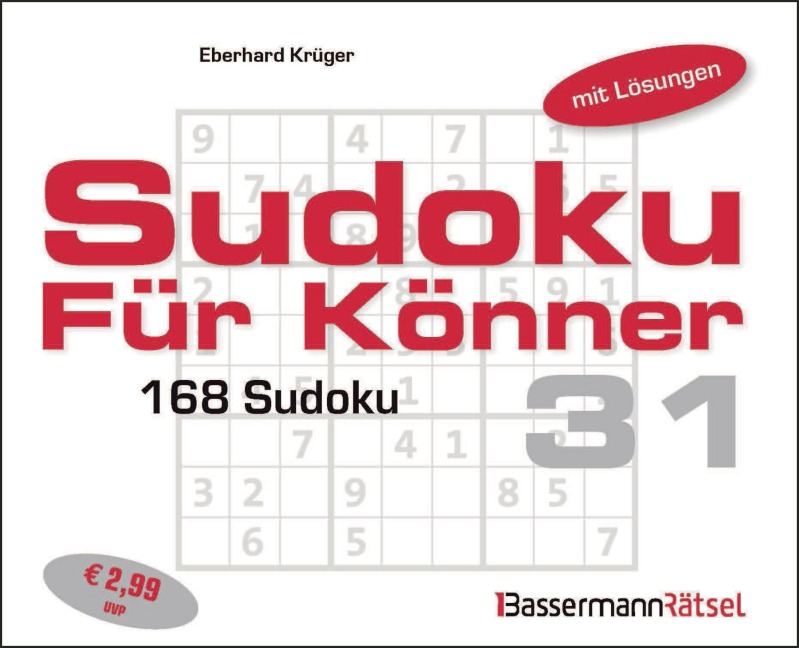 Sudoku für Könner 31 (5 Exemplare à 2,99 EUR) - Eberhard Krüger