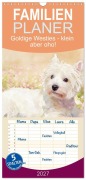 Cover-Bild zum Titel 'Familienplaner 2027 - Goldige Westies - klein aber oho! mit 5 Spalten (Wandkalender, 21 x 45 cm) CALVENDO' von 'Claudia Kleemann'