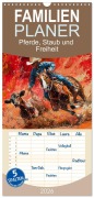Cover-Bild zum Titel 'Familienplaner 2026 - Pferde, Staub und Freiheit mit 5 Spalten (Wandkalender, 21 x 45 cm) CALVENDO' von 'Kerstin Waurick'