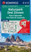 Cover-Bild zum Titel 'KOMPASS Wanderkarte 047 Naturpark Drei Zinnen, Parco Naturale Tre Cime di Lavaredo 1:25.000' von ''