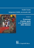Cover-Bild zum Titel 'Il processo di primo grado e le impugnazioni delle sentenze' von 'Claudio Consolo'