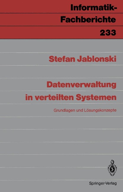 Datenverwaltung in verteilten Systemen - Stefan Jablonski