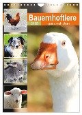 Bauernhoftiere, ganz nah dran (Wandkalender 2025 DIN A4 hoch), CALVENDO Monatskalender - 